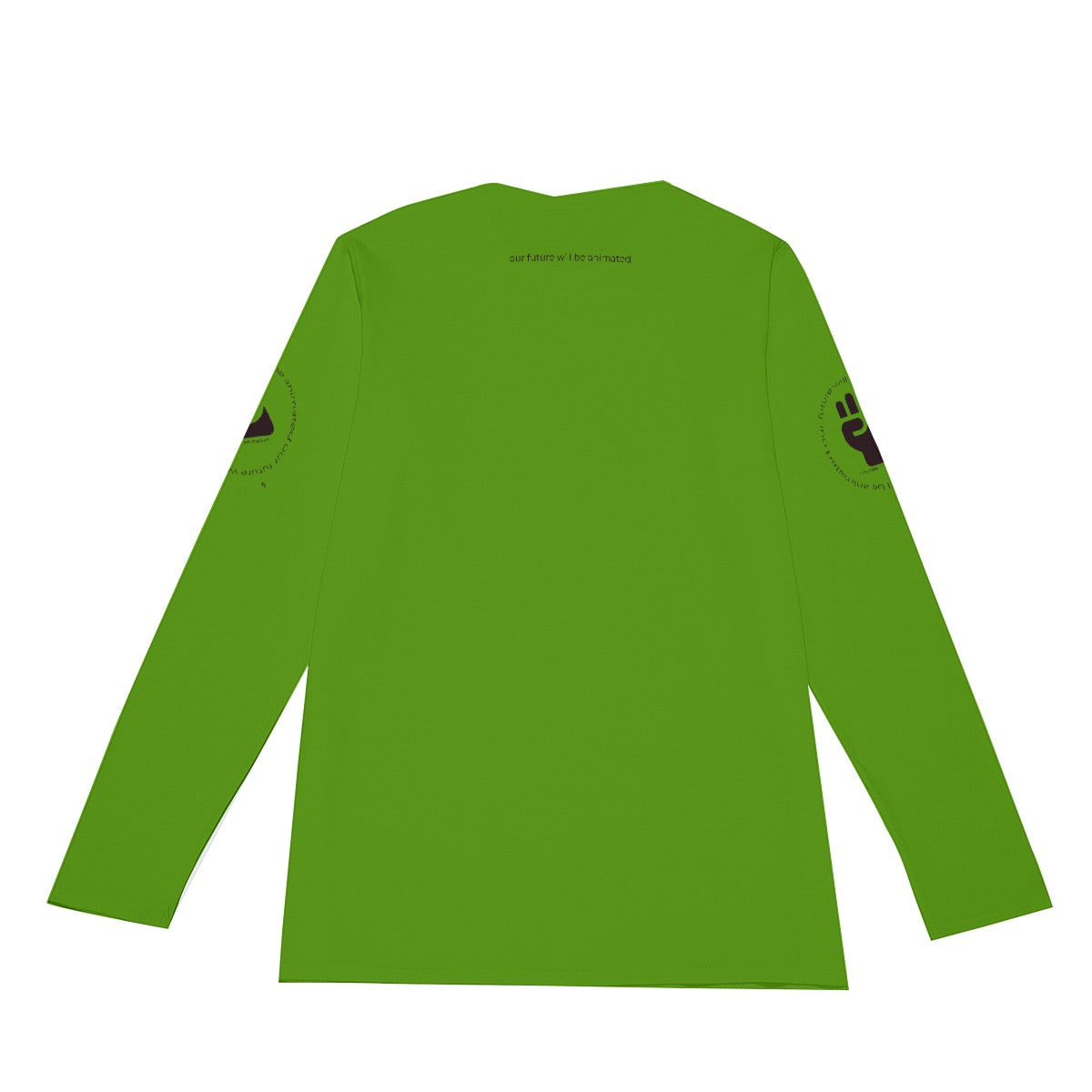 PECAN Design-Your-Own, Futurum Animatum Long Sleeve T-Shirt - Green