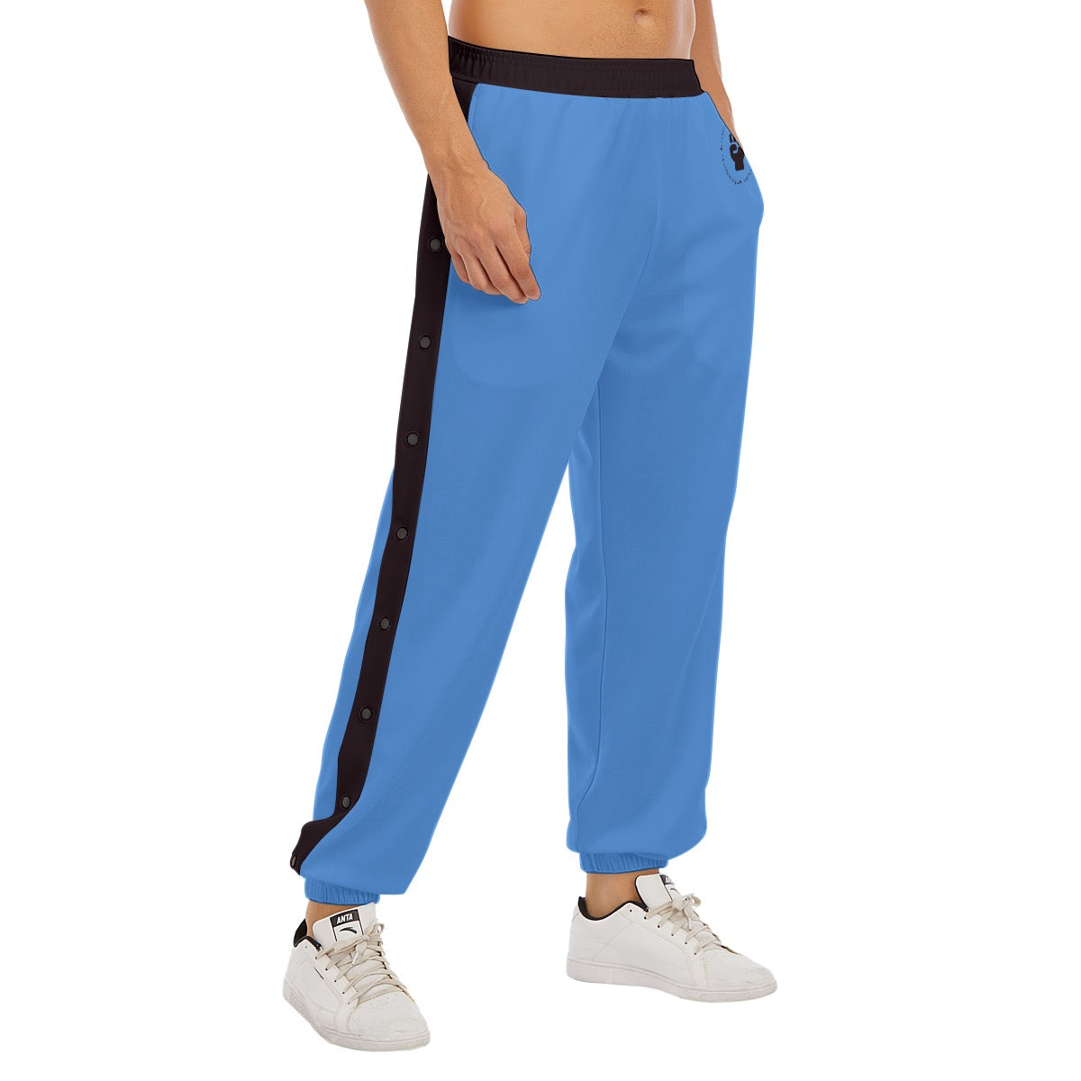 PECAN Futurum Animatum Basketball Sweatpants -- Blue PECAN Black