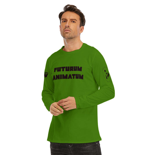 PECAN Design-Your-Own, Futurum Animatum Long Sleeve T-Shirt - Green