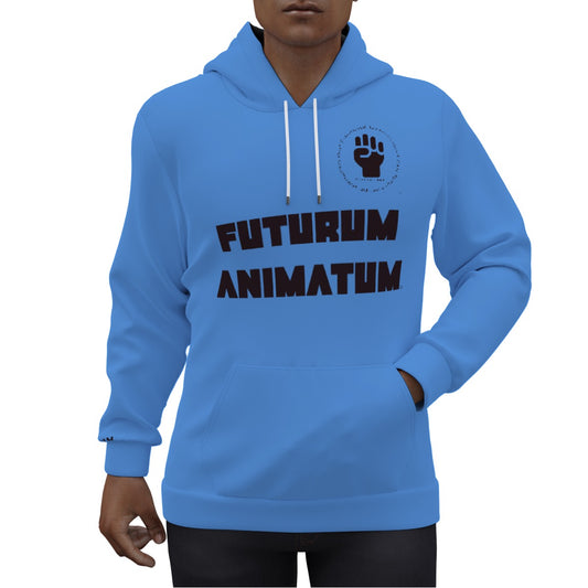 PECAN Design-Your-Own Futurum Animatum Eco-friendly Hoodie -- Blue