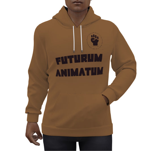 PECAN Design-Your-Own Futurum Animatum Eco-friendly Hoodie -- Brown